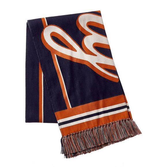 Burberry Logo Jacquard Scarf, Blue - Picture 2 of 3